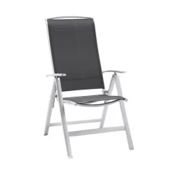 Best Palermo Klappsessel Aluminium/Textilene Silber/Anthrazit