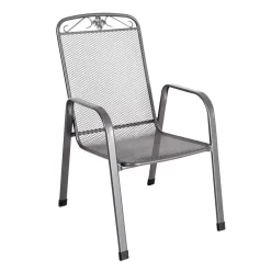 MWH Savoy Stapelsessel Streckmetall Eisengrau