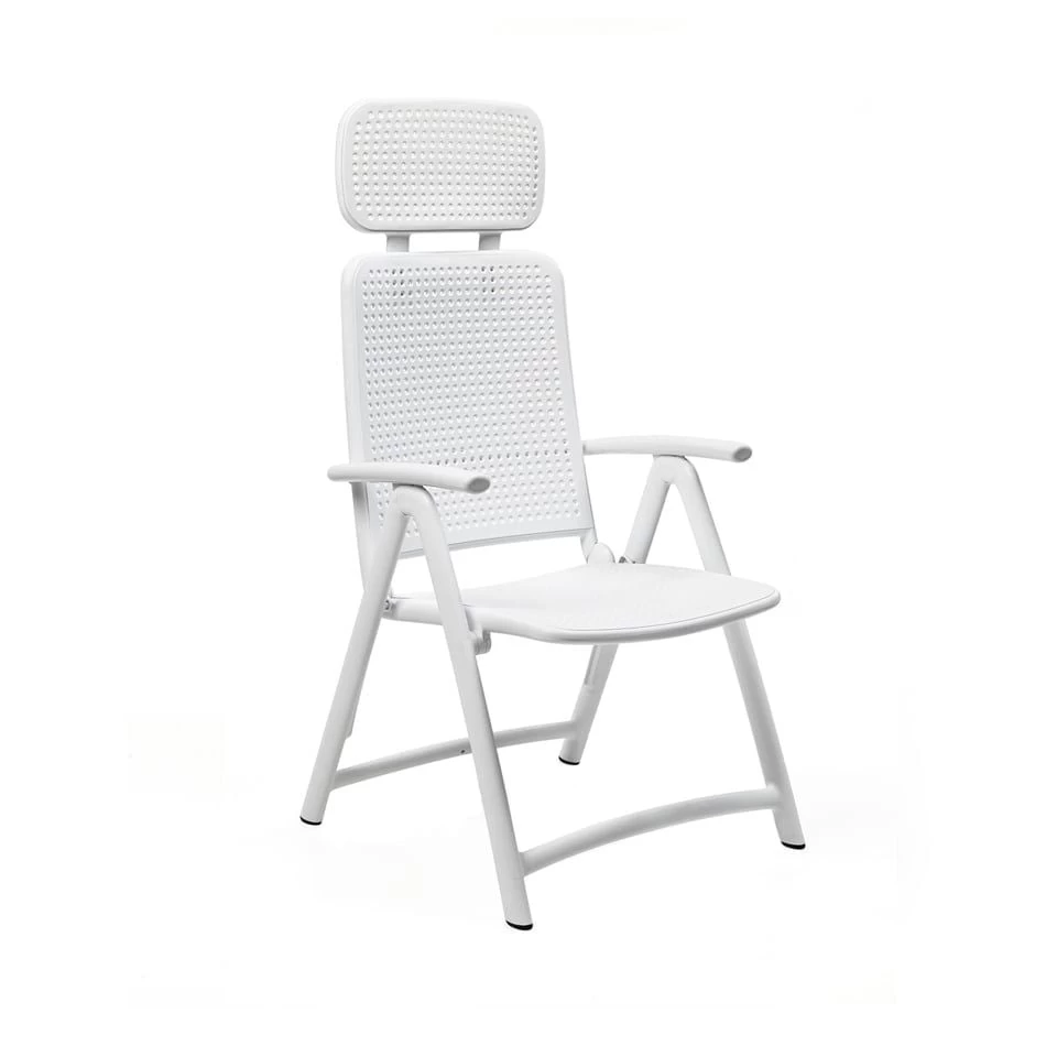 Nardi Acquamarina Klappsessel Kunststoff Weiß 2 Nardi Acquamarina Klappsessel Kunststoff Weiß – Bild 2