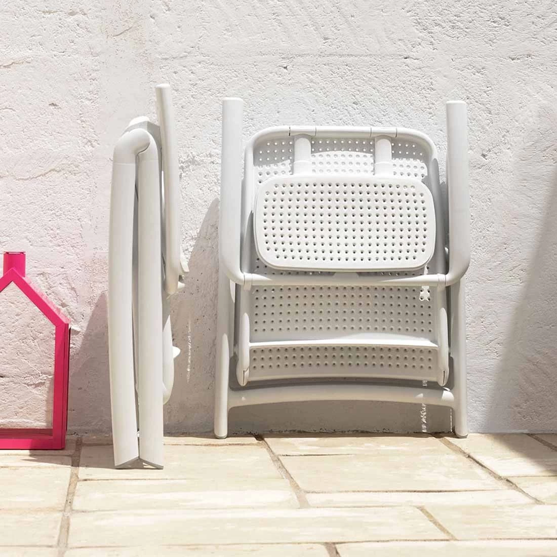 Nardi Acquamarina Klappsessel Kunststoff Weiß 4 Nardi Acquamarina Klappsessel Kunststoff Weiß – Bild 4