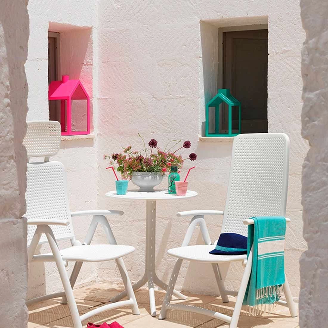 Nardi Acquamarina Klappsessel Kunststoff Weiß 5 Nardi Acquamarina Klappsessel Kunststoff Weiß – Bild 5