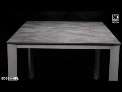 Kettler Edge Tischgestell Aluminium Silber