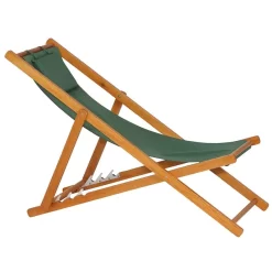 Siena Garden Faro Beach-Liegestuhl Holz/Textilene Grün -Gartenmöbel Store 892004 6