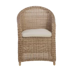 OUTLIV. Coventry Diningsessel Aluminium/Geflecht Natur/Taupe -Gartenmöbel Store 904643 2