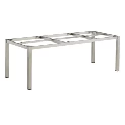 Kettler Cubic Gartentisch-Gestell 220x95cm Edelstahl Silber Matt