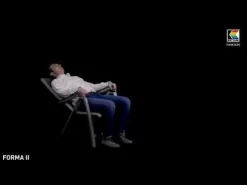 Kettler Forma II Klappsessel Aluminium/Textilene Silber/Graphit