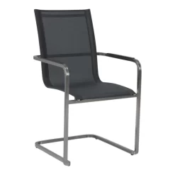 Stern Evoee Freischwinger Edelstahl/Textilene Silber/Silbergrau