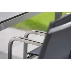 Stern Evoee Freischwinger Edelstahl/Textilene Silber/Silbergrau -Gartenmöbel Store 926577 4