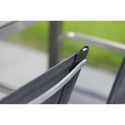 Stern Evoee Freischwinger Edelstahl/Textilene Silber/Silbergrau -Gartenmöbel Store 926577 6