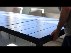 Nardi Rio Ausziehtisch 210/280x100cm Aluminium/Kunststoff Weiß