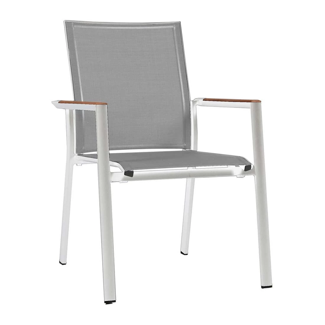 Zebra Fly Stapelsessel Aluminium/Textilene Weiß/Light Grey 1 Zebra Fly Stapelsessel Aluminium/Textilene Weiß/Light Grey