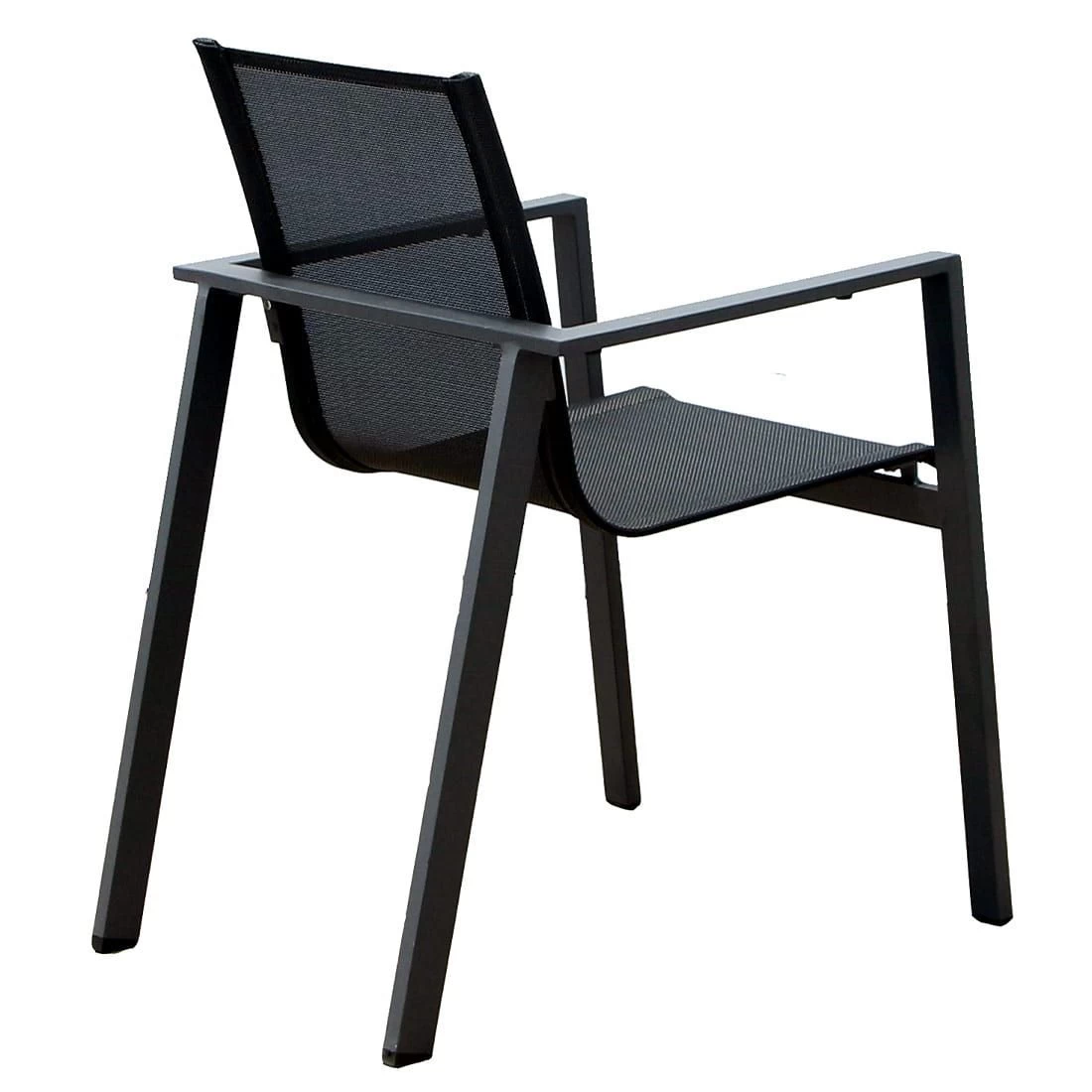 Acamp Hollywood Stapelsessel Aluminium/Textilene Anthrazit/Nero 5 Acamp Hollywood Stapelsessel Aluminium/Textilene Anthrazit/Nero – Bild 5