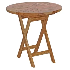 OUTLIV. Beistelltisch Ø50x50cm Teak Natur