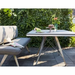 Titelseite -Gartenmöbel Store best beyond babylon gartentisch 150x90cm edelstahl hpl 1380701 2