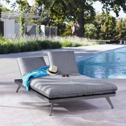 Best Beyond Gartenliege 210x120 Cm Edelstahl/Horizon Links Silber/Marengo 5 Best Beyond Gartenliege 210x120 Cm Edelstahl/Horizon Links Silber/Marengo -Gartenmöbel Store best beyond loungeliege 210x120 cm edelstahl horizon links 1380635 3