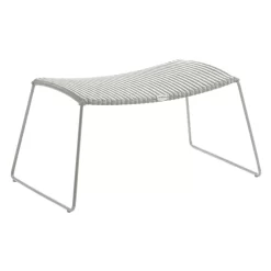 Cane-Line Breeze Hocker Stahl/Geflecht White Grey