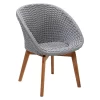 Cane-Line Peacock Gartensessel Teak/Rope Light Grey/Natur