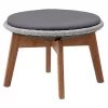 Cane-Line Peacock Hocker Teak/Geflecht Grey/Light Grey/Grey