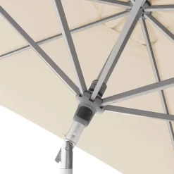 Doppler ACT Auto-Tilt Stockschirm 240x240 Cm Mit Kurbel Silber/Natur -Gartenmöbel Store doppler act auto tilt stockschirm mit kurbel 240x240 cm 1440343 4