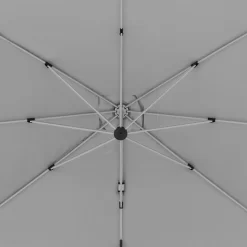 Doppler Active Pendelschirm 350x260cm Mit Windauslass Hellgrau -Gartenmöbel Store doppler active ampelschirm 350x260cm alu graphit 827 hellgrau 1247095 6