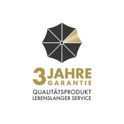 Doppler Active Mittelstockschirm Ø210cm - Mit Kurbel Natur -Gartenmöbel Store doppler active balkonschirm o210cm alu kurbel auto tilt natur 1248030 30