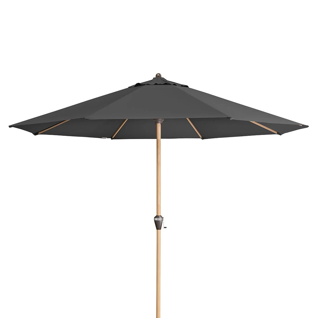 Doppler Alu-Wood Ultra Marktschirm Ø350cm Aluminium/Holzoptik Anthrazit 1 Doppler Alu-Wood Ultra Marktschirm Ø350cm Aluminium/Holzoptik Anthrazit