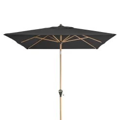 Doppler Alu-Wood Ultra Stockschirm 300x200cm Aluminium/Holzoptik Anthrazit