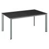 Kettler Edge Gartentisch 160x95cm Aluminium/Keramik-Glas-Quarz Silber/Fossil-Natur