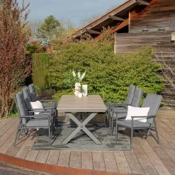 Garden Impressions Biola Verstellsessel Aluminium/Polyester Carbon Black/Mystic Grey -Gartenmöbel Store garden impressions biola verstellsessel aluminium polster 1350033 10