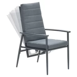 Garden Impressions Biola Verstellsessel Aluminium/Polyester Carbon Black/Mystic Grey -Gartenmöbel Store garden impressions biola verstellsessel aluminium polster 1350033 6
