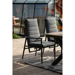 Garden Impressions Biola Verstellsessel Aluminium/Polyester Carbon Black/Mystic Grey -Gartenmöbel Store garden impressions biola verstellsessel aluminium polster 1350033 7