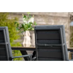 Garden Impressions Biola Verstellsessel Aluminium/Polyester Carbon Black/Mystic Grey -Gartenmöbel Store garden impressions biola verstellsessel aluminium polster 1350033 9