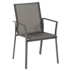 Hartman Lea Stapelsessel Aluminium/Textilene Xerix/Anthrazit