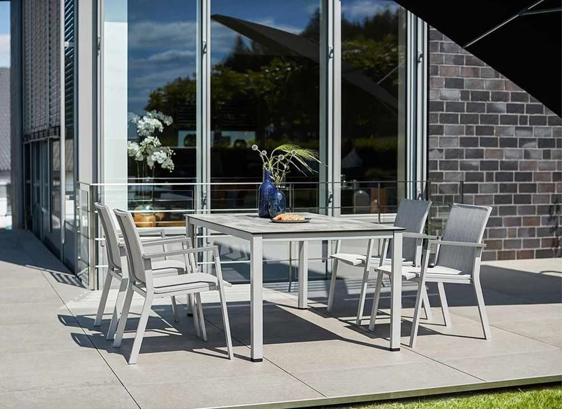 Kettler Gartentisch-Platte 160x95 Cm HPL Grau 3 Kettler Gartentisch-Platte 160x95 Cm HPL Grau – Bild 3