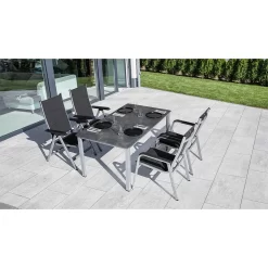 Kettler Basic Plus Klappsessel Aluminium/Outdoorgewebe Silber/Anthrazit Meliert -Gartenmöbel Store kettler basic plus klappsessel aluminium outdoorgewebe 1369283 2