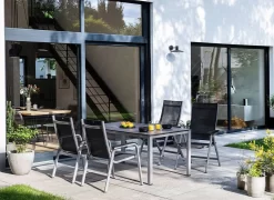 Kettler Basic+ Premium Klappsessel Aluminium/Textilene Silber/Lakritz -Gartenmöbel Store kettler basic premium klappsessel aluminium textilene 1439309 2