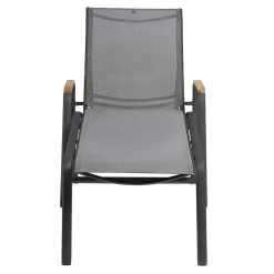 Kettler Cirrus Silver-Line Gartenliege Aluminium/Outdoorgewebe Anthrazit/Anthrazitgrau -Gartenmöbel Store kettler cirrus silver line stapelliege aluminium outdoorgewebe 1439287 3