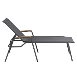 Kettler Cirrus Silver-Line Gartenliege Aluminium/Outdoorgewebe Anthrazit/Anthrazitgrau -Gartenmöbel Store kettler cirrus silver line stapelliege aluminium outdoorgewebe 1439287 4