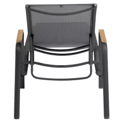 Kettler Cirrus Silver-Line Gartenliege Aluminium/Outdoorgewebe Anthrazit/Anthrazitgrau -Gartenmöbel Store kettler cirrus silver line stapelliege aluminium outdoorgewebe 1439287 5