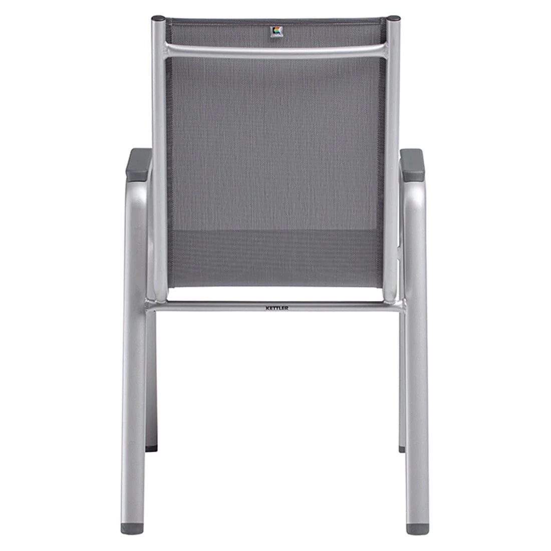 Kettler Cirrus Silver Line Stapelsessel Aluminium/Outdoorgewebe Silber/Anthrazit-Grau 5 Kettler Cirrus Silver Line Stapelsessel Aluminium/Outdoorgewebe Silber/Anthrazit-Grau – Bild 5