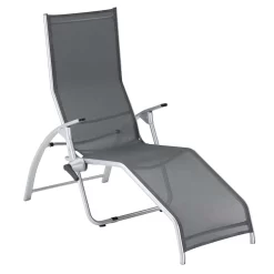Kettler Tampa Bäderliege Aluminium/Batyline Silber/Anthrazit -Gartenmöbel Store kettler comfort baderliege aluminium outdoorgewebe silber anthrazit 1084680 1