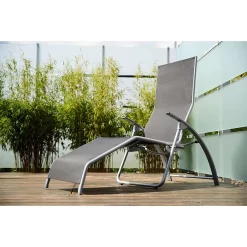 Kettler Tampa Bäderliege Aluminium/Batyline Silber/Anthrazit -Gartenmöbel Store kettler comfort baderliege aluminium outdoorgewebe silber anthrazit 1084680 2