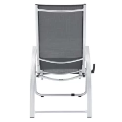 Kettler Tampa Bäderliege Aluminium/Batyline Silber/Anthrazit -Gartenmöbel Store kettler comfort baderliege aluminium outdoorgewebe silber anthrazit 1084680 6