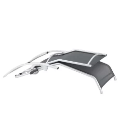 Kettler Tampa Bäderliege Aluminium/Batyline Silber/Anthrazit -Gartenmöbel Store kettler comfort baderliege aluminium outdoorgewebe silber anthrazit 1084680 7