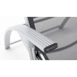 Kettler Tampa Bäderliege Aluminium/Batyline Silber/Anthrazit -Gartenmöbel Store kettler comfort baderliege aluminium outdoorgewebe silber anthrazit 1084680 8