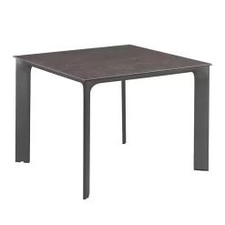 Kettler Diamond Gartentisch 95x95cm Aluminium/Keramik-Glas Anthrazit/Anthrazit