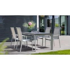 Kettler Diamond Gartentisch-Gestell 220x95 Cm Aluminium Silber -Gartenmöbel Store kettler diamond tischgestell 220x95 cm edelstahl silber 1183658 5