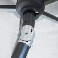 Kettler Easy Allround Stockschirm Ø270cm Inkl. Ständer Anthrazit/Hellgrau Meliert -Gartenmöbel Store kettler easy allround stockschirm durchm270cm inkl staender 1393263 4