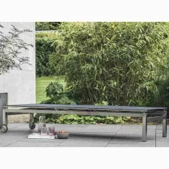 Kettler Feel Gartenliege Edelstahl/Textilene Grau Meliert -Gartenmöbel Store kettler feel gartenliege 203cm edelstahl textilene grau meliert 1005282 11