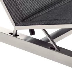 Kettler Feel Gartenliege Edelstahl/Textilene Grau Meliert -Gartenmöbel Store kettler feel gartenliege 203cm edelstahl textilene grau meliert 1005282 6